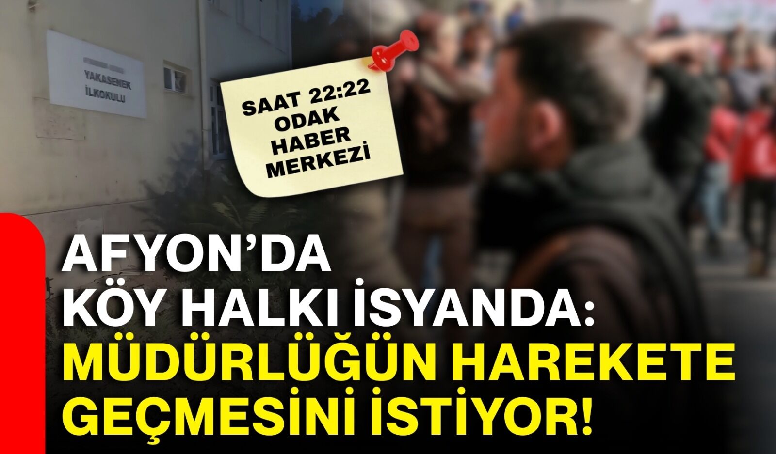 Afyon’da köy halkı isyanda: Müdürlüğün harekete geçmesini istiyor!