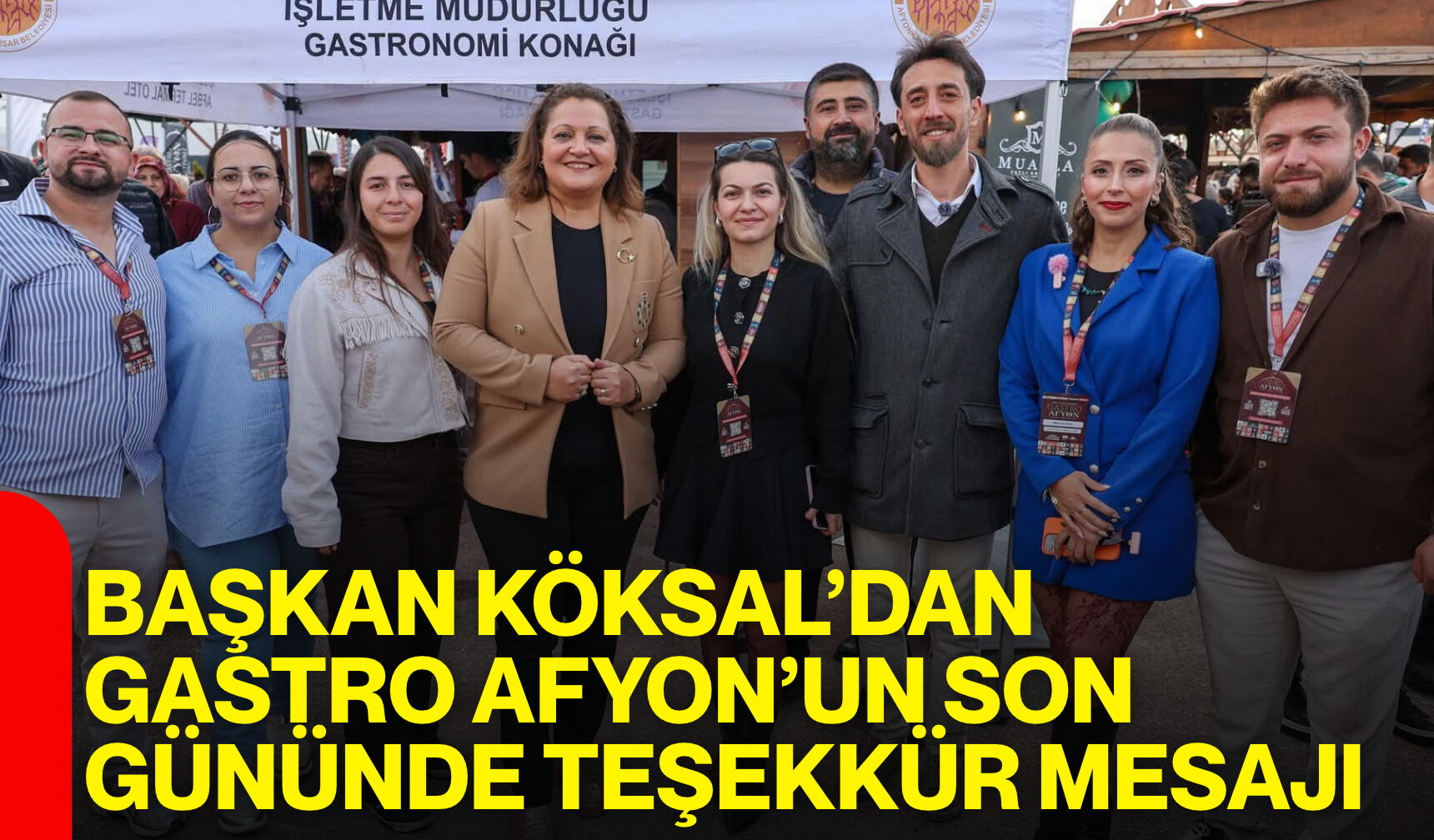 Başkan Köksal’dan Gastro Afyon’un son gününde teşekkür mesajı