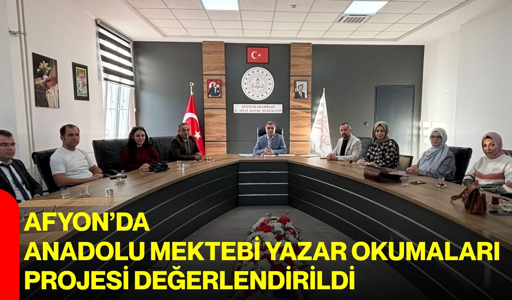 Afyon’da Anadolu Mektebi Yazar Okumaları Projesi değerlendirildi