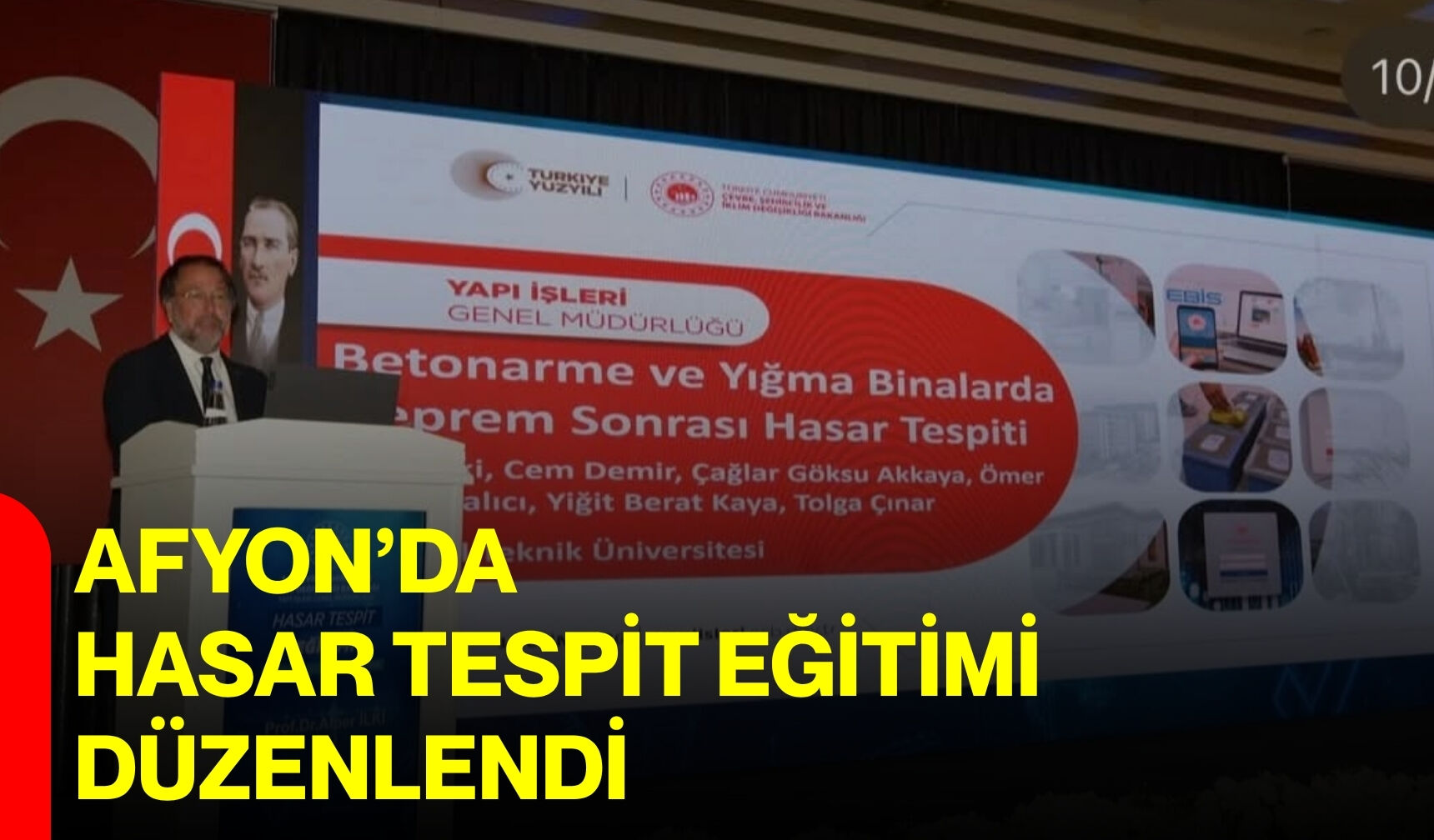 Afyon’da hasar tespit eğitimi düzenlendi