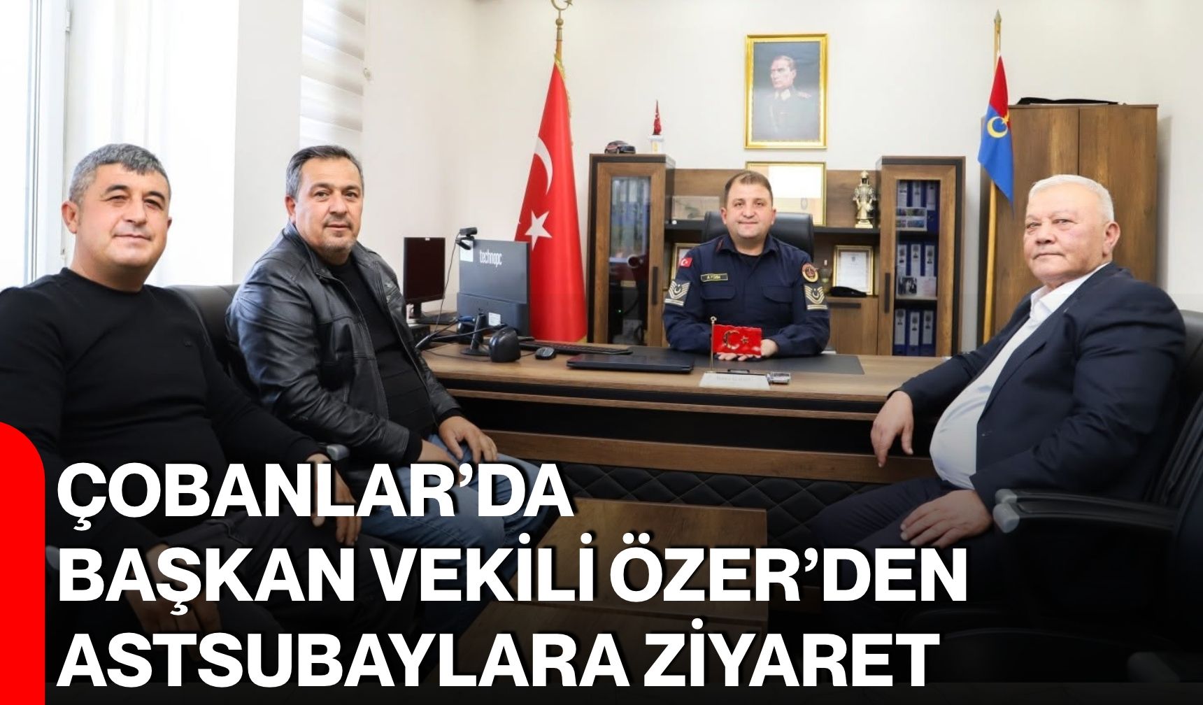 Çobanlar’da Başkan Vekili Özer’den astsubaylara ziyaret