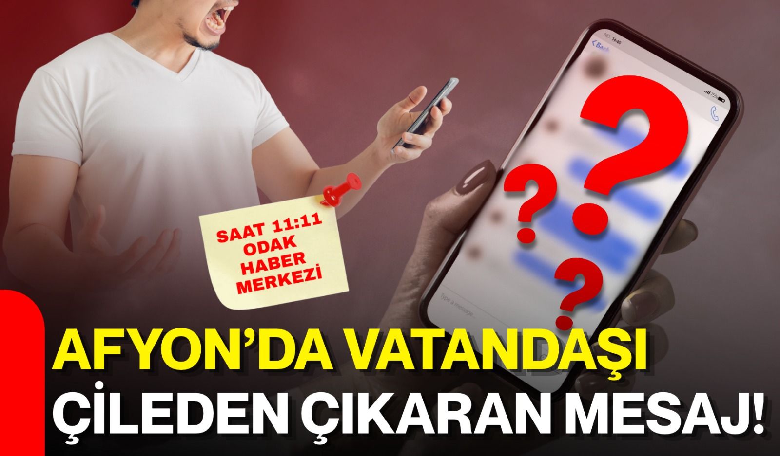 Afyon’da vatandaşı çileden çıkaran mesaj!