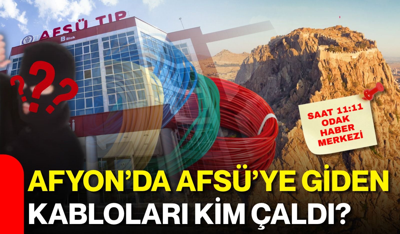 Afyon’da AFSÜ’ye giden kabloları kim çaldı?