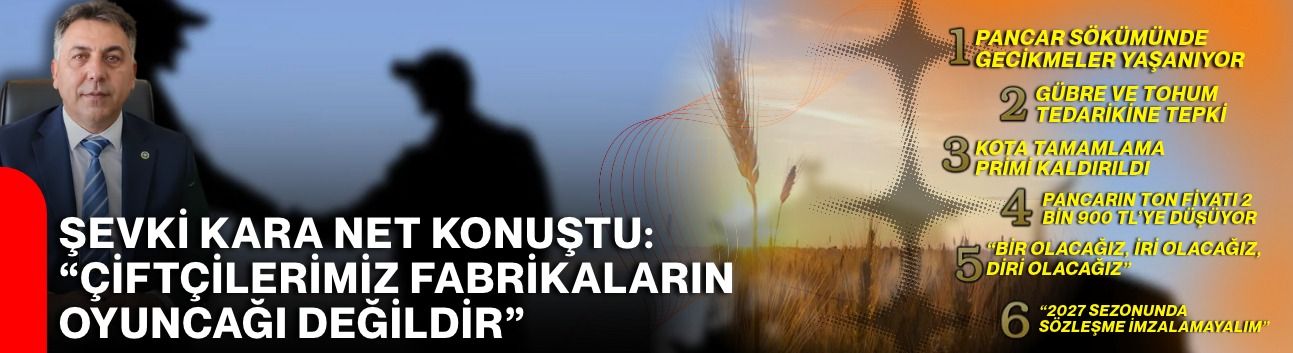 Şevki Kara Net Konuştu: “Çiftçilerimiz Fabrikaların Oyuncağı Değildir”