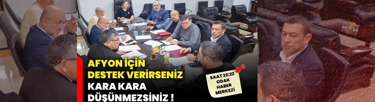 Afyon için destek verirseniz kara kara düşünmezsiniz !