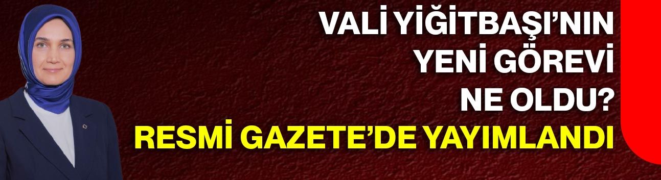Vali Yiğitbaşı’nın Yeni Görevi Ne Oldu? Resmi Gazete’de Yayımlandı