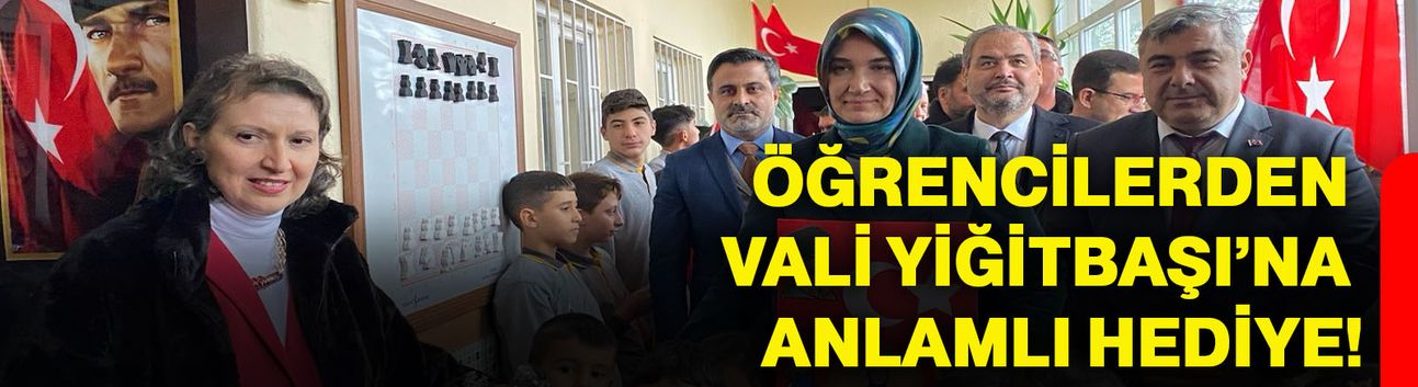 Öğrencilerden Vali Yiğitbaşı’na anlamlı hediye!